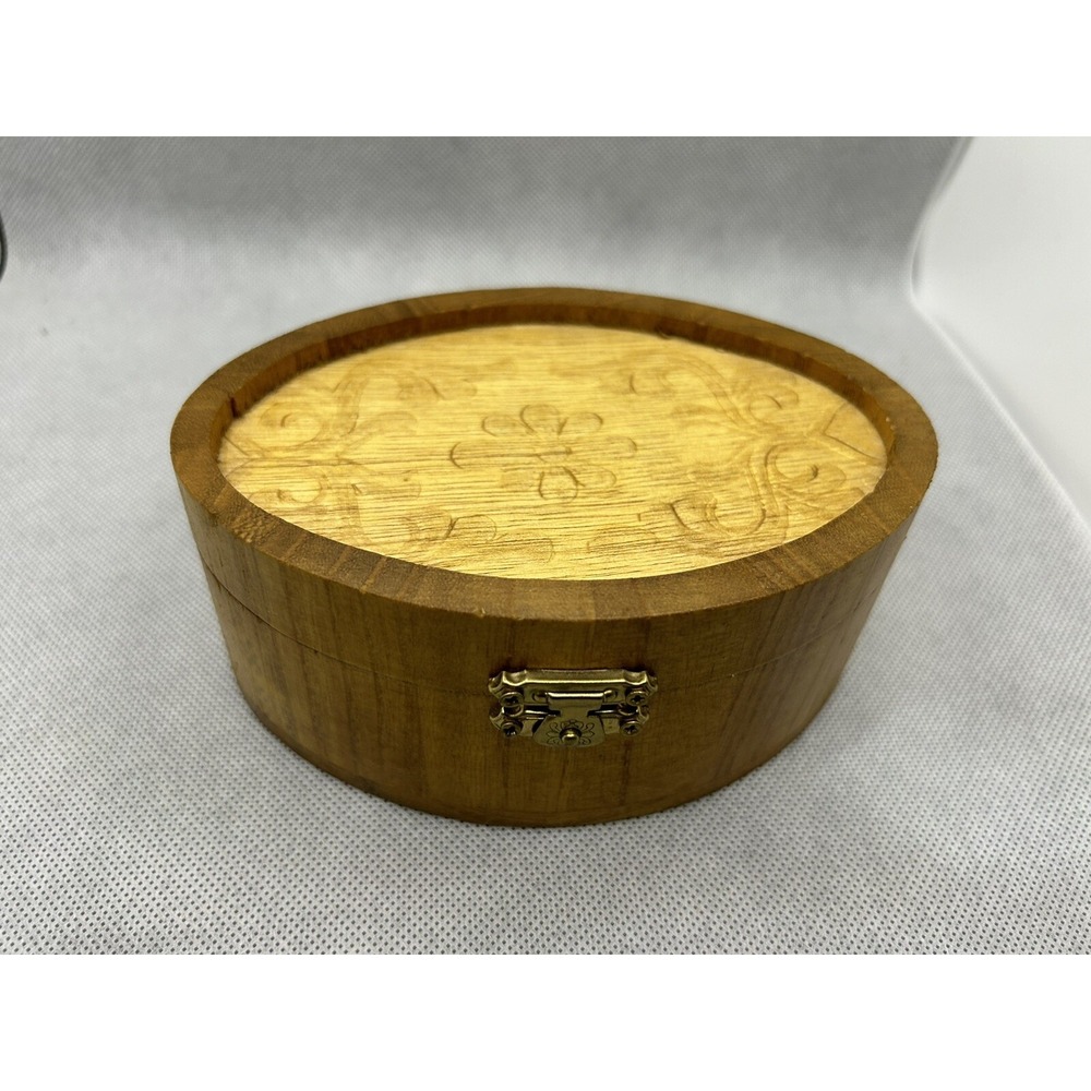 Antique Style Wood Storage Box Wooden Keepsake box Jewelry‎ Trinkets Home Decor